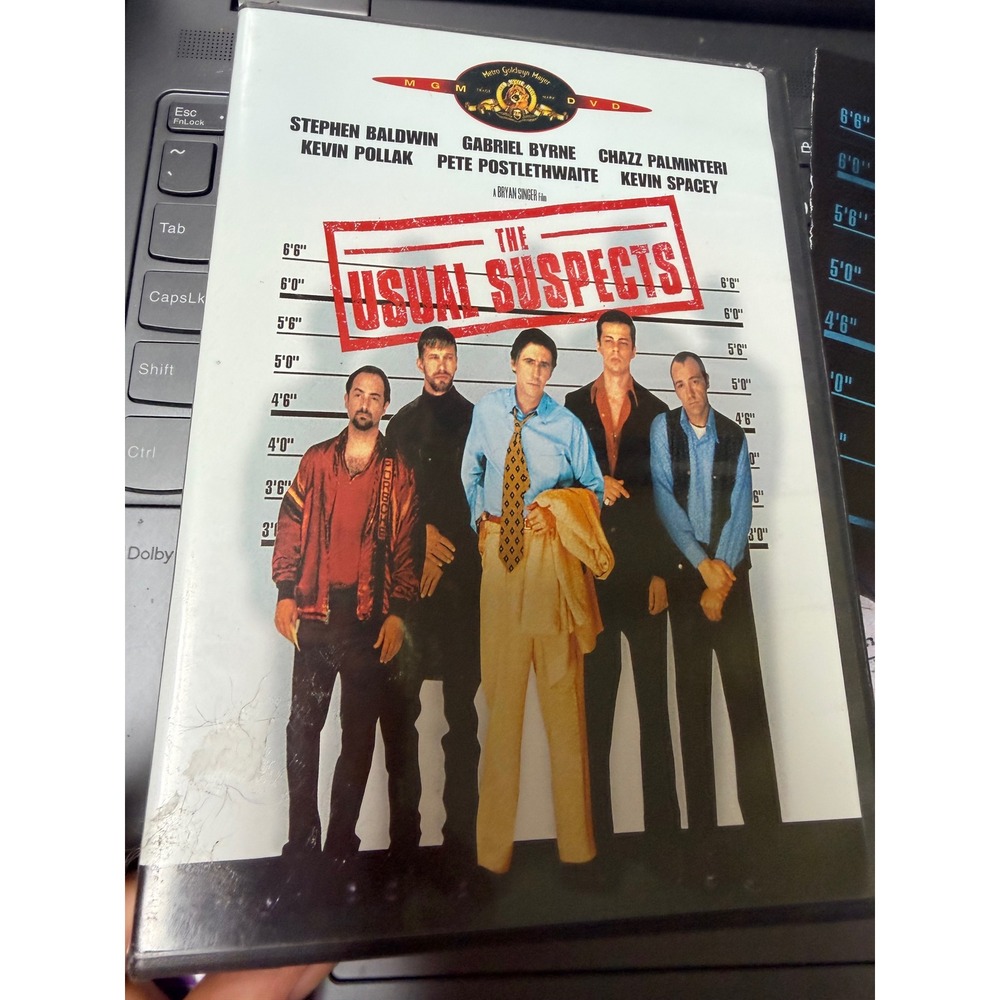 The Usual Suspects DVD 1995 Crime Thriller Widescreen Standard‎ MGM 907801.1.A
